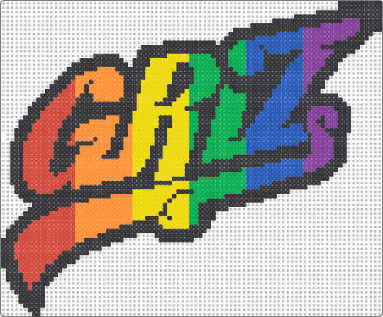 Griz rainbow - black,green,orange,colorful