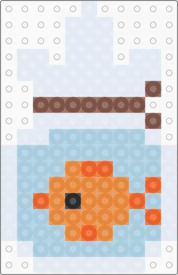 a fish in a plastic bag! - goldfish,light blue,orange