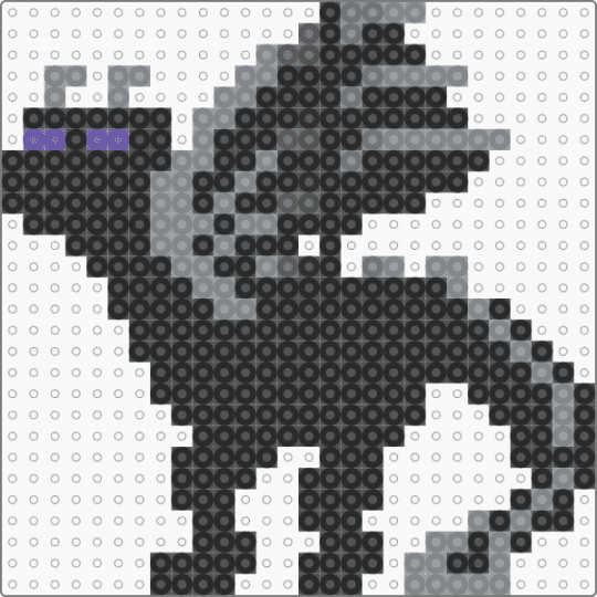 Minecraft dragon 28 - black,gray