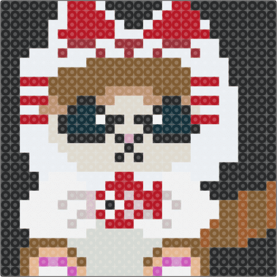 mofusand cat wears a cat suit [: - white,red,tan,beige