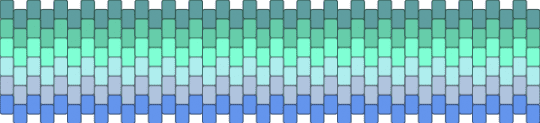 Neptunic flag multi-stitch - teal,light blue