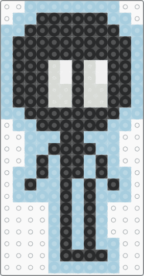 Smalley Pattern - light blue,smalley,small,black,white,character,simple,8bit