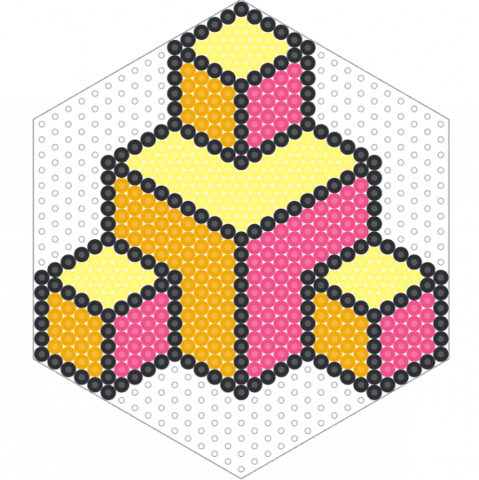 Little cubes 2 - orange,pink,yellow