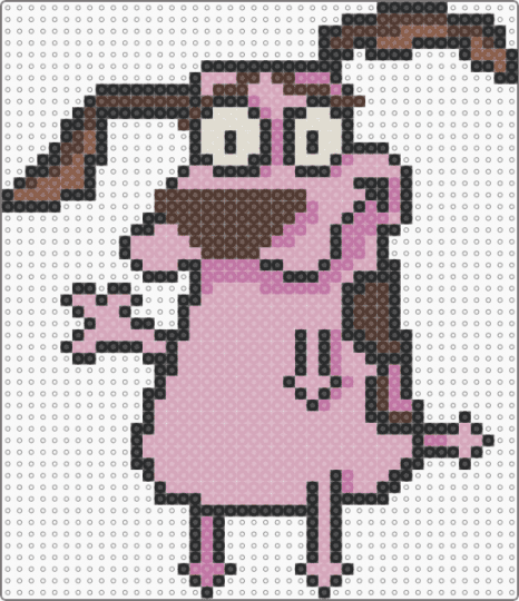 Courage The Cowardly Dog - courage the cowardly dog,character,cartoon,cartoon network,animal,dog,tv show,pink
