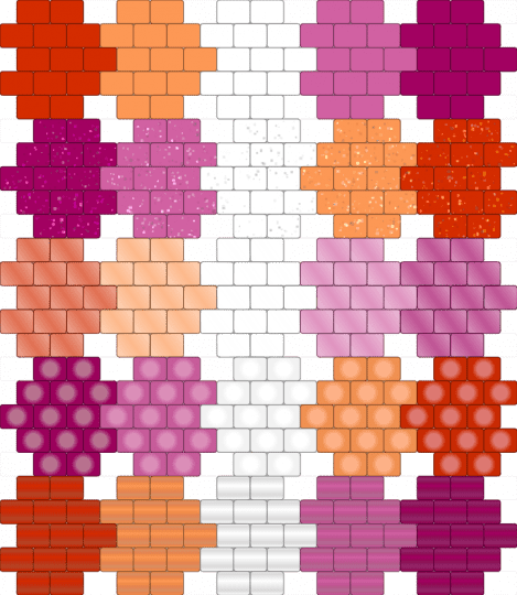 lesbian hearts - pink