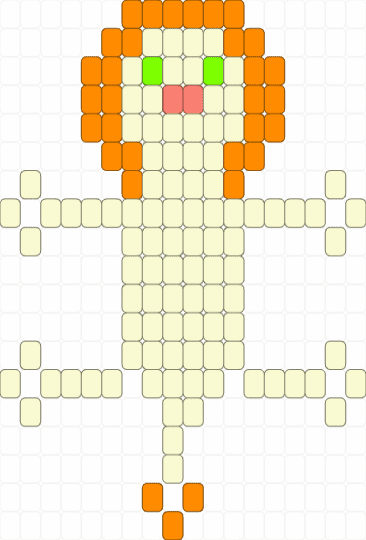 Lion - white,orange