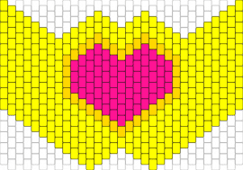 just yellow with heart mask - heart,mask,vibrant,bold,yellow,love,cheerfulness,art,expressive,yellow,pink