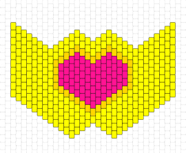 just yellow with heart mask - heart,mask,vibrant,bold,yellow,love,cheerfulness,art,expressive,yellow,pink