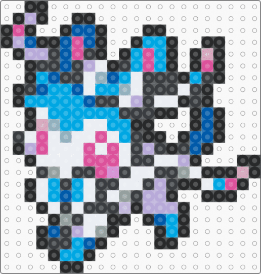 Shiny Sylveon rotator cuff #4 - black,pink,light blue,eevee,sylveon