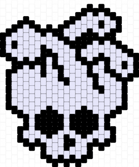 Monster High Deuce Gorgon charm - black,white,monster high,deuce gorgon,skull,snakes,snake,charm