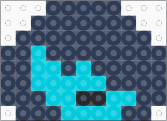 Tiny Kris - blue, dark world, deltarune, fuse bead, kris dreemurr, purple, small, utdr