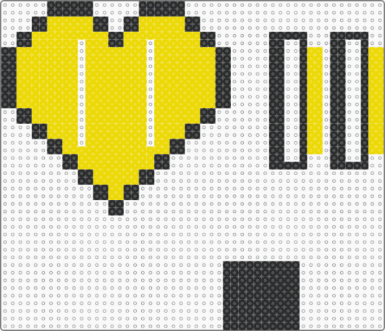 Susie Deltarune belt buckle pieces - yellow,black,cosplay,deltarune,susie,heart,assembly required