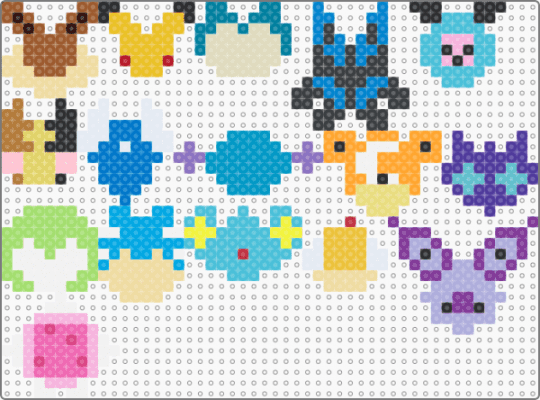 Pokémon mini charms - charms, eevee, fuse beads, lucario, mini fuse beads, pikachu, pokemon