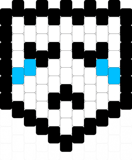 Gangle cuff (charm) - white,tadc,the amazing digital circus,gangle,red,black,multipart,part 2,multistitch