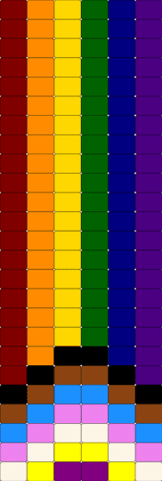 pride ladder cuff - brown,green,colorful,lgbtq,pride