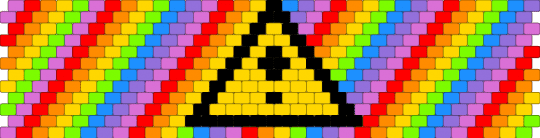 Rainbow warning sign - red,orange,yellow,pink,rainbow,scene,rainbowcuff