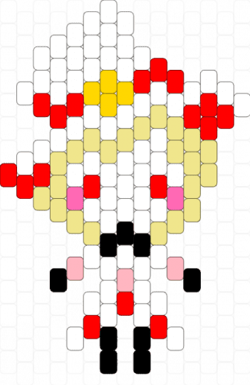 Lucifer morningstar charm - white,yellow,red,hazbinhotel