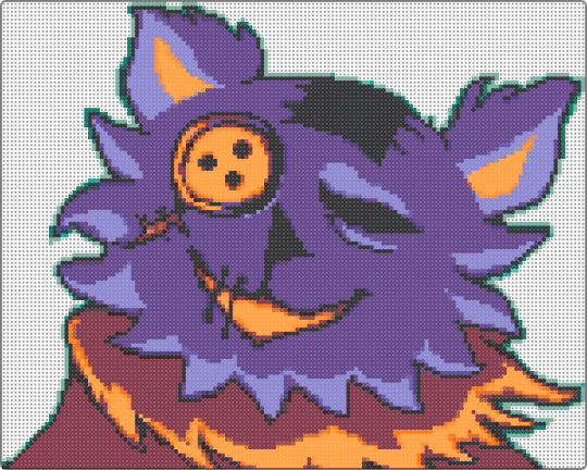 Seam (Deltarune) - purple,blue,orange,brown