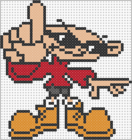 KND número 1. - codename kids next door,number one,character,cartoon,nostalgia,tv show,knd,number 1,cartoon network,animation,beige,orange