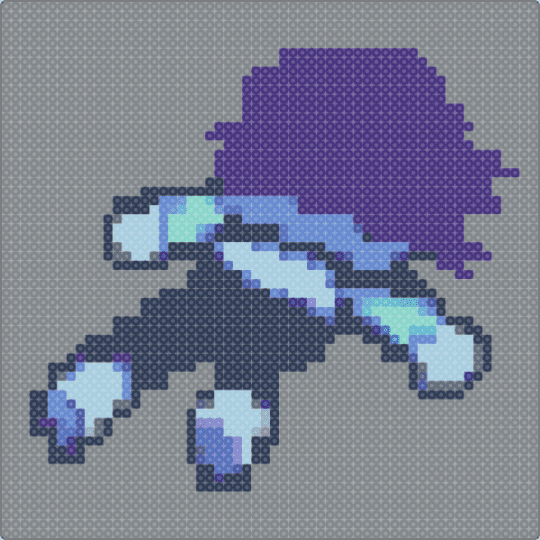 Kris squash - gray,purple,video game,deltarune