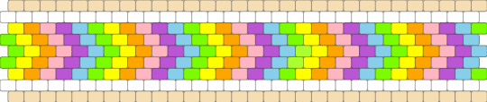 Rainbow point - beige,pink