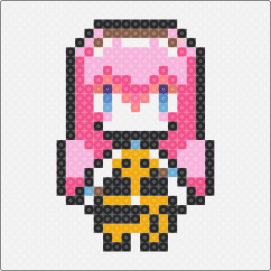Megurine luka - white,pink,orange