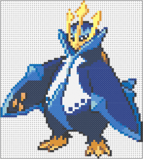 Empoleon - blue, purple