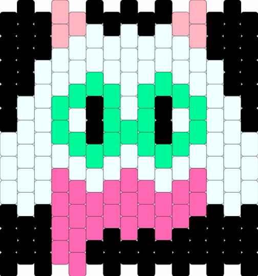 ralsei w/background - pink,teal