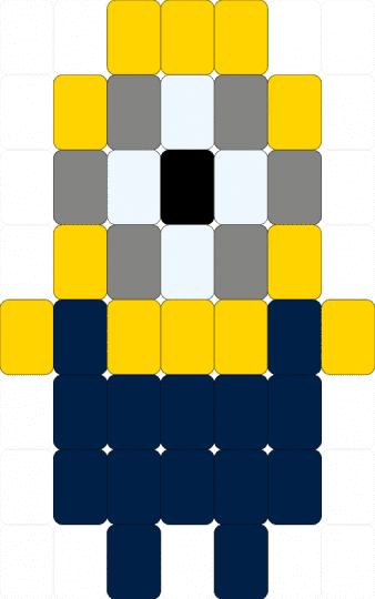 Tiny minion USE SQUARE NOT LADDER - blue, yellow