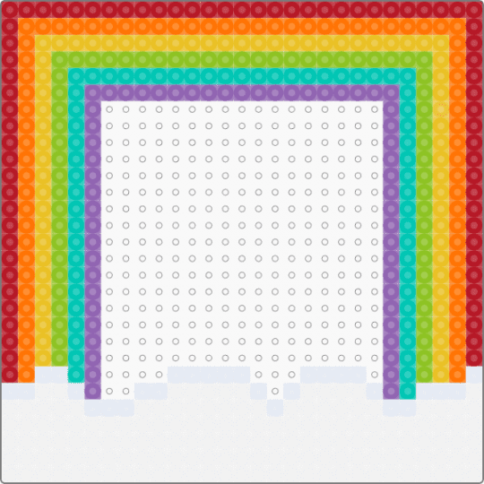 rainbow  frame - colorful, red, yellow