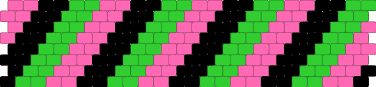 peyote stitch checkered pattern :3 - pink,green