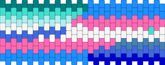 Trans and gay cuff - light blue,pink