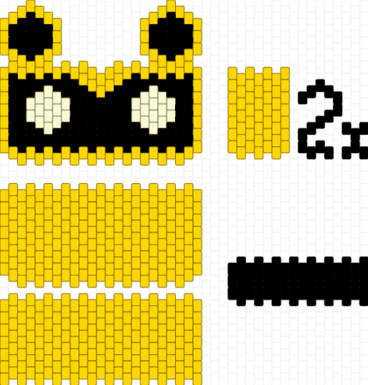 pat pat security breach fnaf purse / bag ! - yellow,fnaf,sb,security breach,animatronics,five nights at freddys,robot,cute,caution