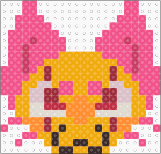 scraps head charm!! dandy's world - orange,pink,scraps,dandys world,dw,mini,small,medium,yellow