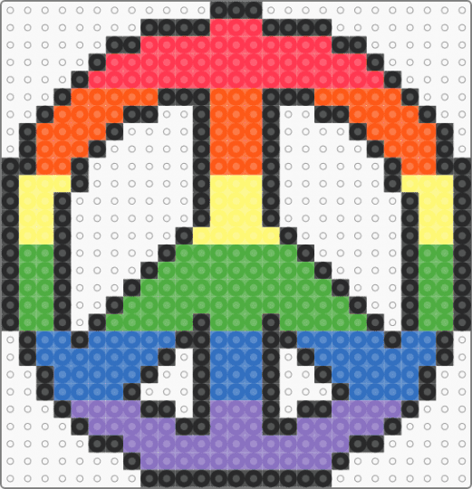 rainbow peace sign - pride - green,blue,peace,peaceful,plur,peace love unity respect,rainbow,colorful,pride,gay