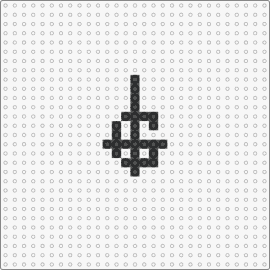 Mini Grucifix - grucifix,ghost,crucifix,music,band,cross,symbol,minimal,emblem,charm