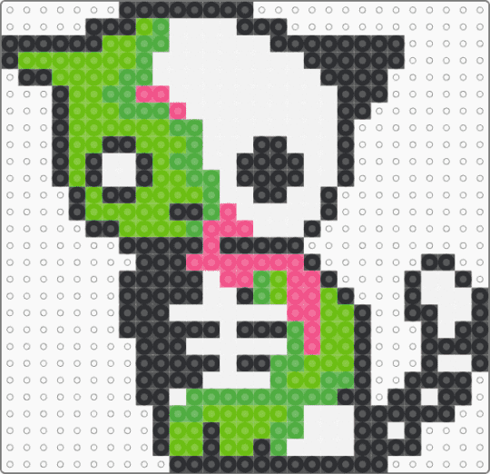 skelezombie kitty - animal,halloween,holiday,spooky,green,zombie,skeleton,cat,kitty