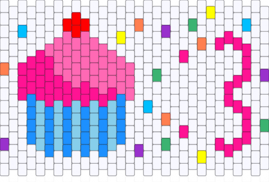 Cupcake :3 - white,light blue,pink
