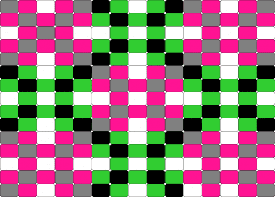 Bag - green, pink