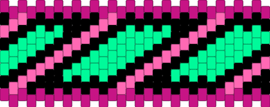 COLORFULL AHH CUFF - pink,teal