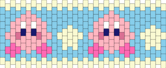 Kirb - cuff, kirby, light blue, pink