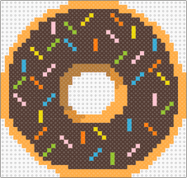 Donut - donut,breakfast,sprinkles,food,brown,tan