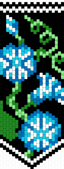 Blue flower wall decor - blue, floral, floral designs, floralthemed, flowers, green, light blue, natural, nature, panel