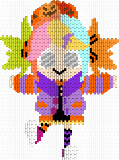 Happy halloween vocaloid - beige, character, halloween, music, october, orange, pink, song, spooky, spooky season, vocaloid, yellow