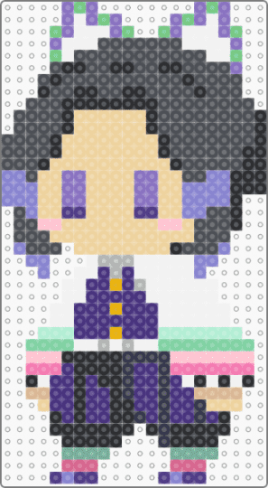 Demon Slayer Kocho Shinobu Sprite - blue,gray,beige,purple,demon slayer,kimetsu no yaiba,anime,shinobu,kocho,kocho shinobu