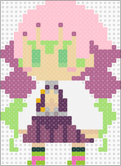 Demon Slayer Kanroji Mitsuri Sprite - pink,beige,demon slayer,kimetsu no yaiba,mitsuri,kanroji,anime,kanroji mitsuri,hashira