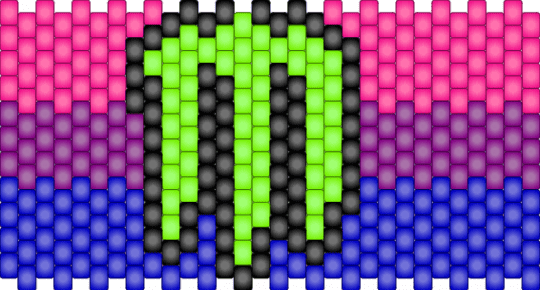 BI MONSTER CUFF - purple,pink