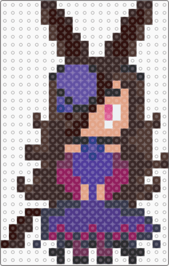 ears - brown,purple