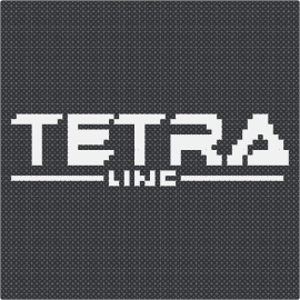 Tetra Line Logo - tetra line,nikke,goddess of victory,video game,text,logo,white,black