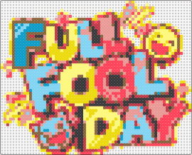 Full Fool Day Logo (wip) - full fool day,nikke,goddess of victory,video game,colorful,sign,playful